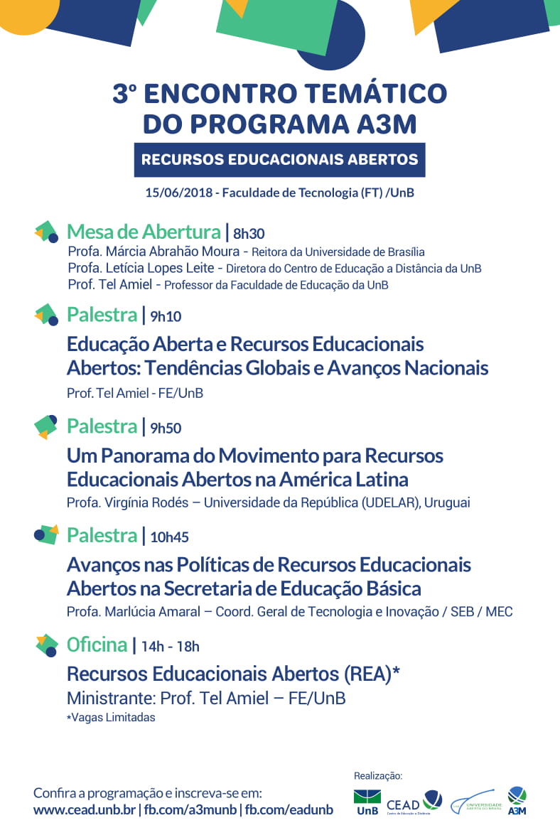 3º Encontro Temático do Programa Aprendizagem para o 3º Milênio (A3M)