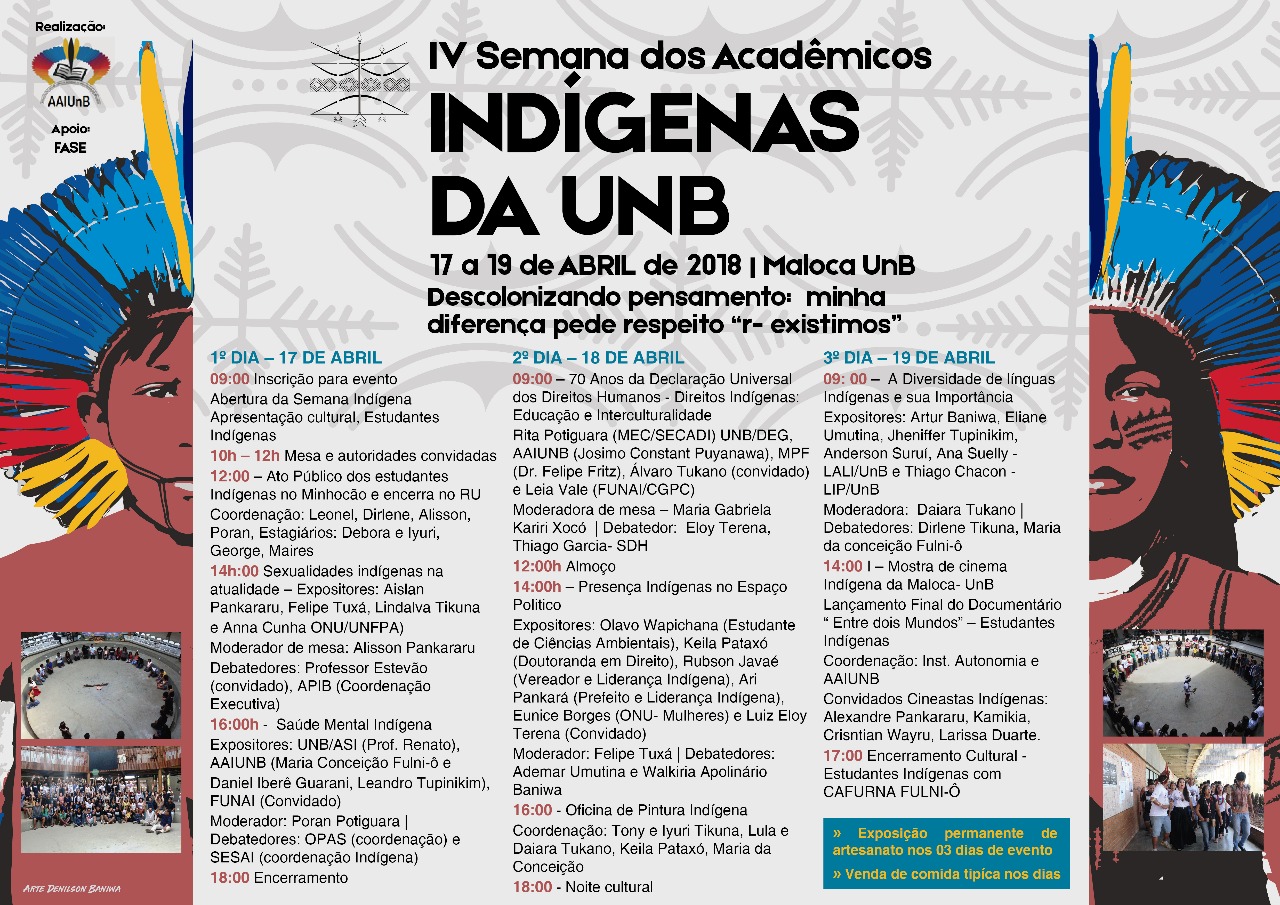 IV Semana dos Acadêmicos Indígenas