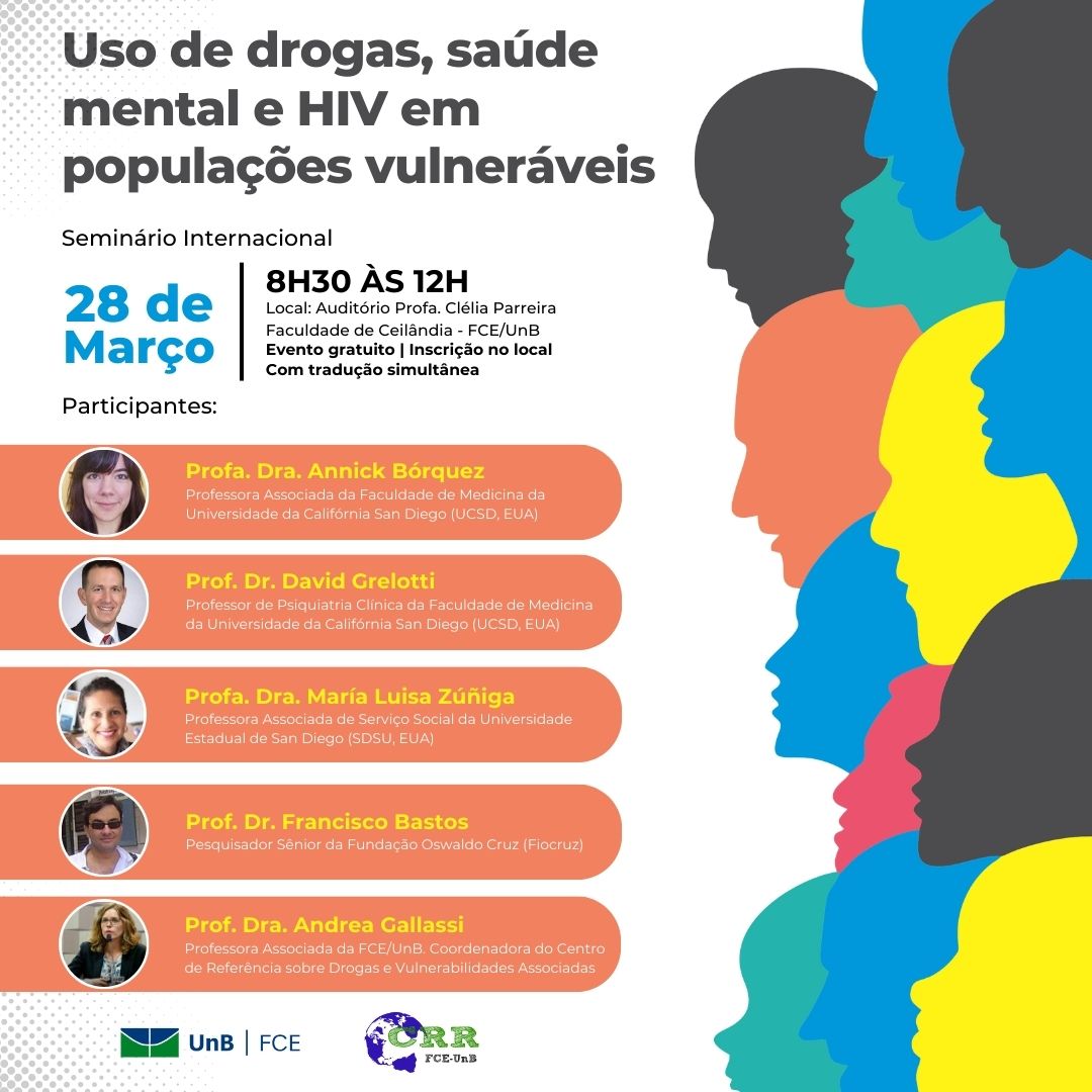 Seminário internacional sobre uso de álcool e outras drogas, transtornos mentais e HIV em populações vulneráveis
