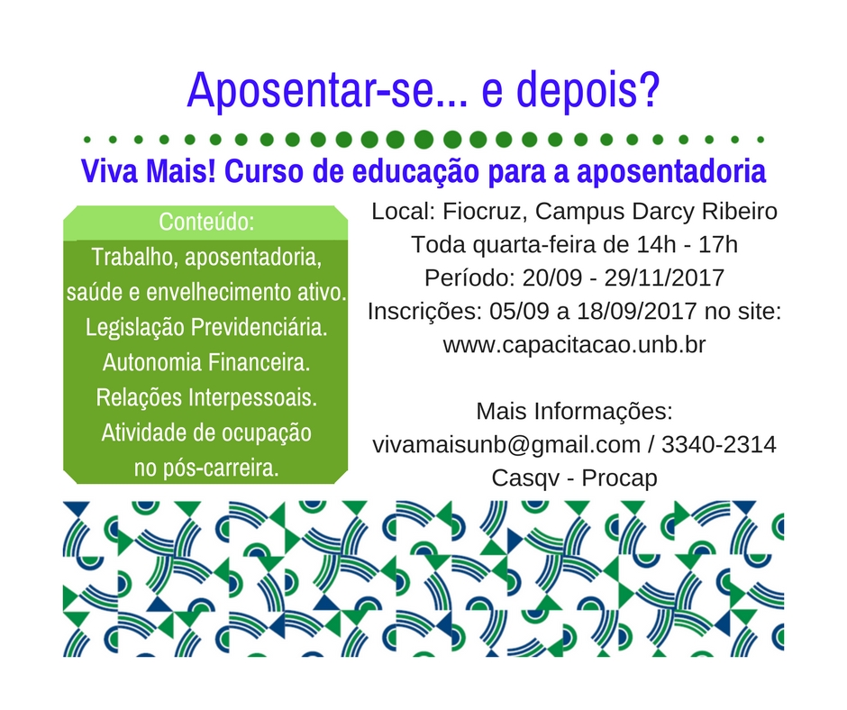 Curso Viva Mais: Educação para a Aposentadoria