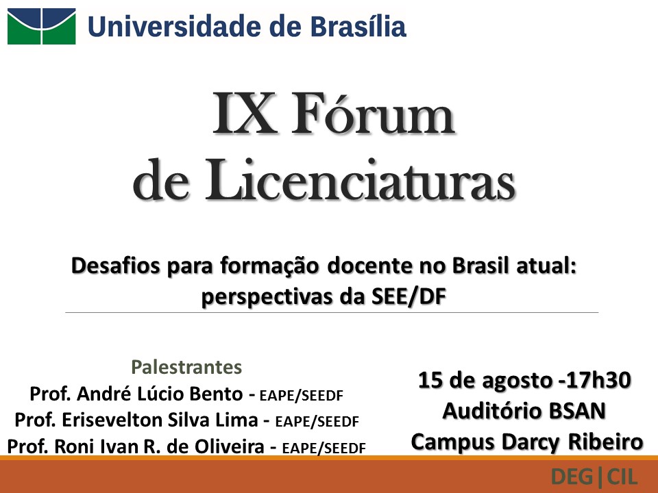 IX Fórum de Licenciaturas