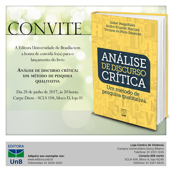 Livro Análise de Discurso Crítica: Um método de pesquisa qualitativa