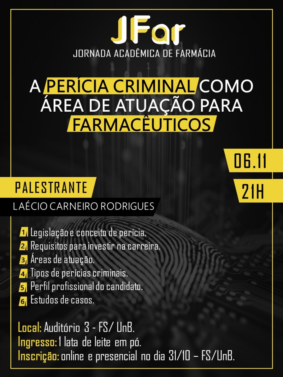 A perícia criminal como área de atuação para farmacêuticos