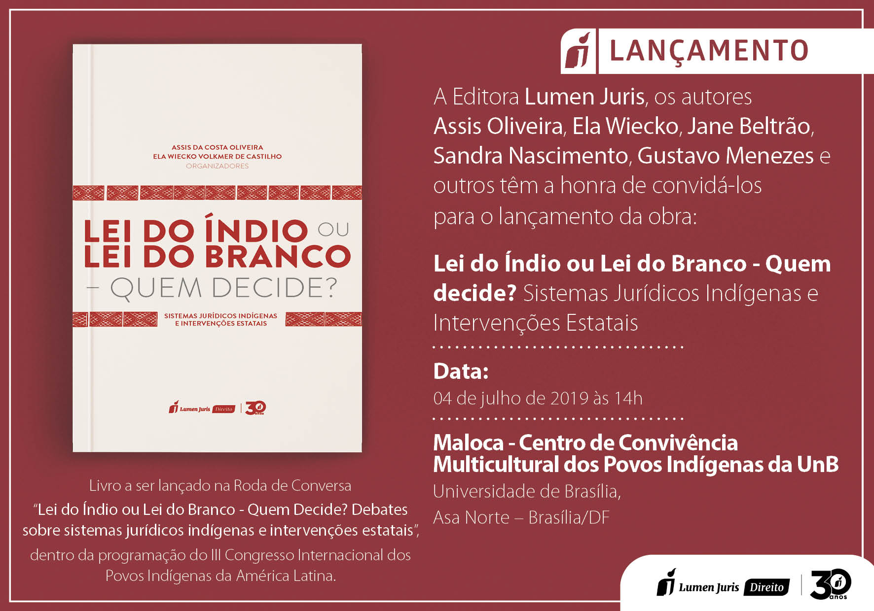 Livro: Lei do Índio ou Lei do Branco - Quem decide?