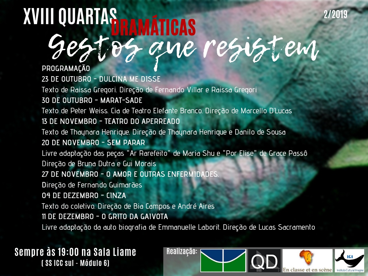 Quartas Dramáticas: Gestos que resistem