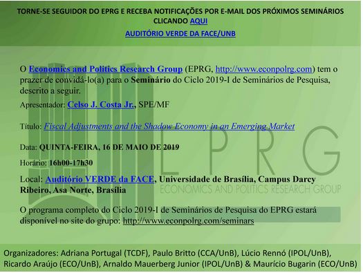 Seminário de Pesquisa Economics and Politics Research Group