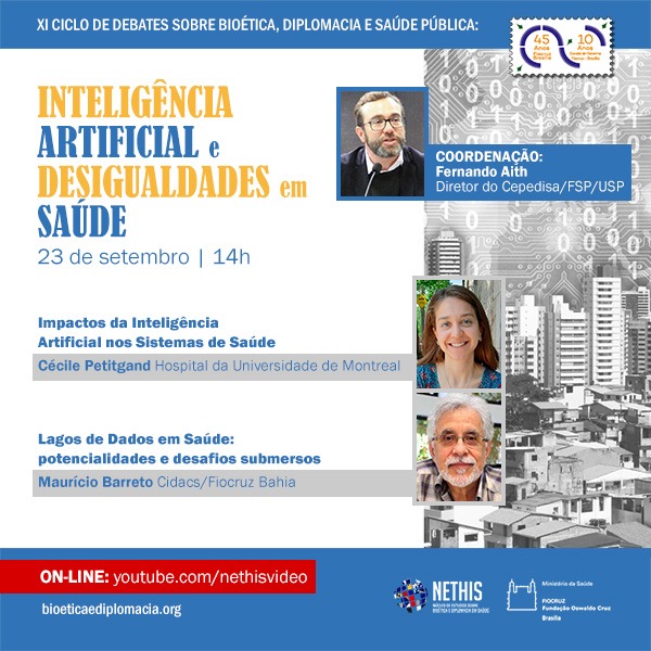 XI Ciclo de Debates: Inteligência Artificial e Desigualdades em Saúde