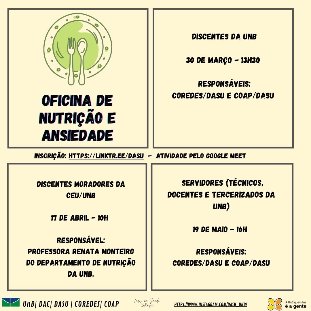 Oficina de Nutrição e Ansiedade