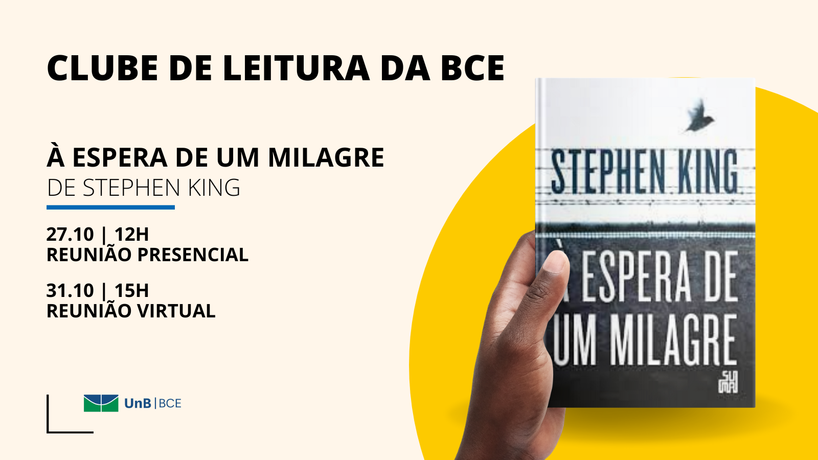 Clube de Leitura BCE: À espera de um milagre