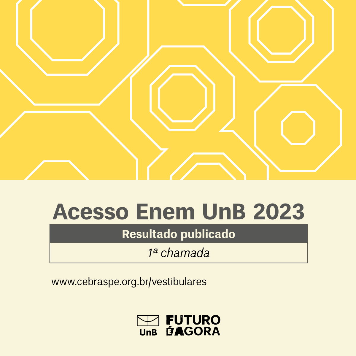 Registro acadêmico 1ª chamada Acesso Enem 2º/2023