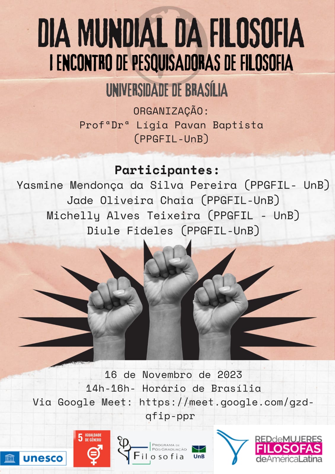 I Encontro de Pesquisadoras de Filosofia da UnB 