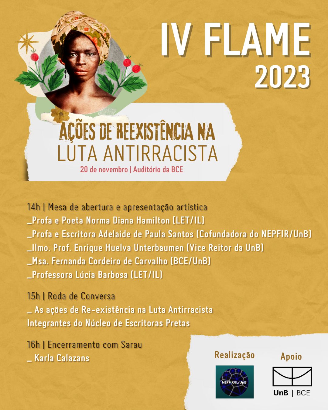 IV FLAME: Ações de Reexistência na Luta Antirracista