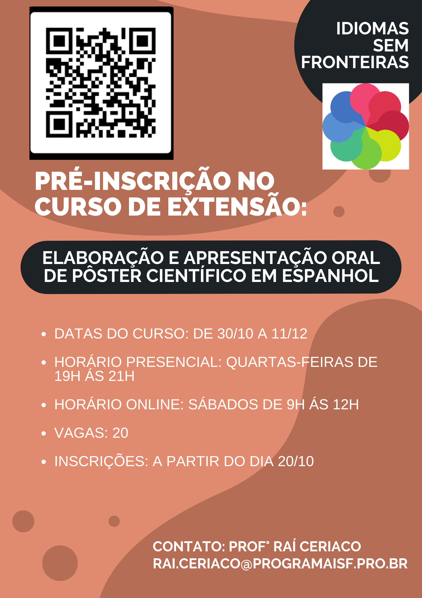 Elaboração e apresentação oral de pôster científico em espanhol