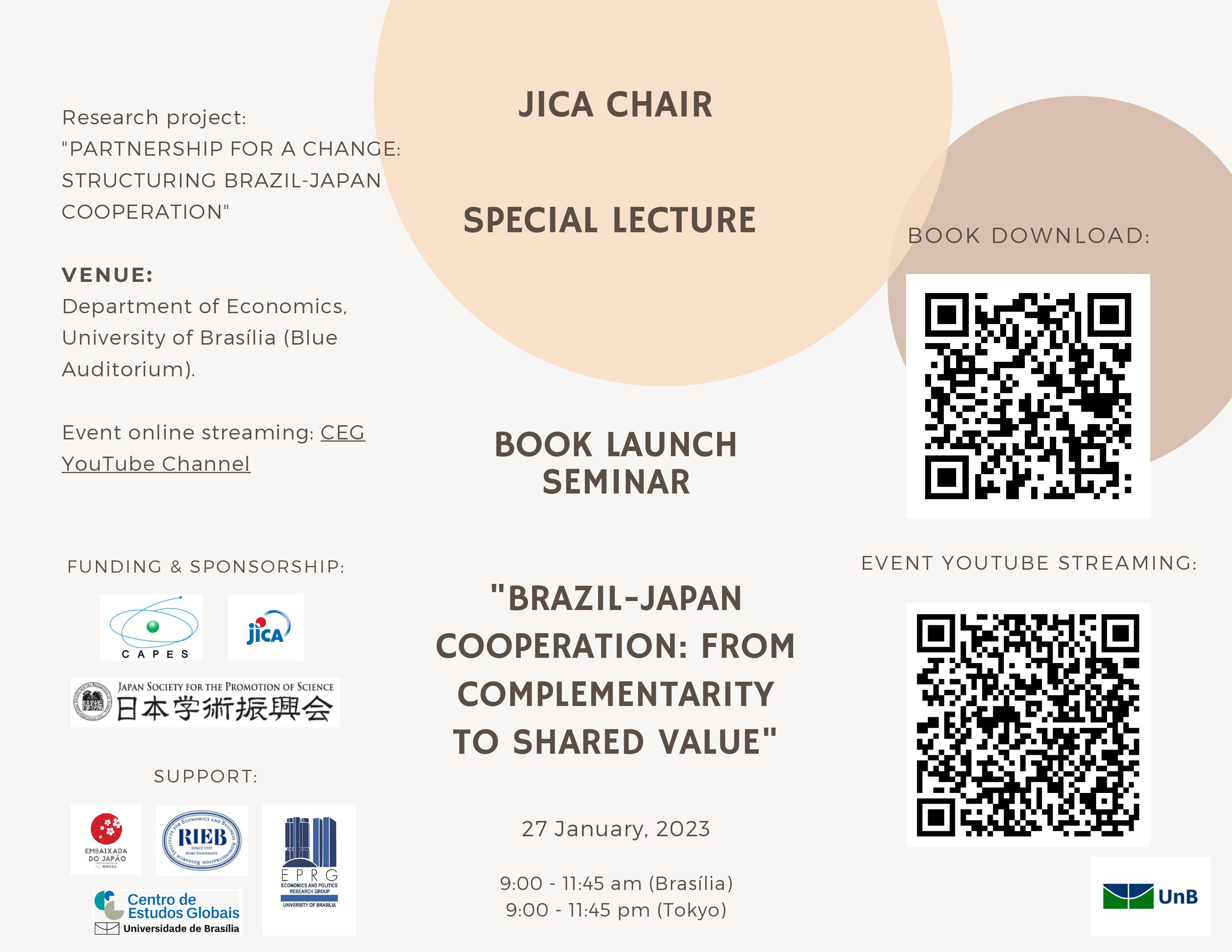 Lançamento: Brazil-Japan Cooperation - From Complementarity to Shared Value