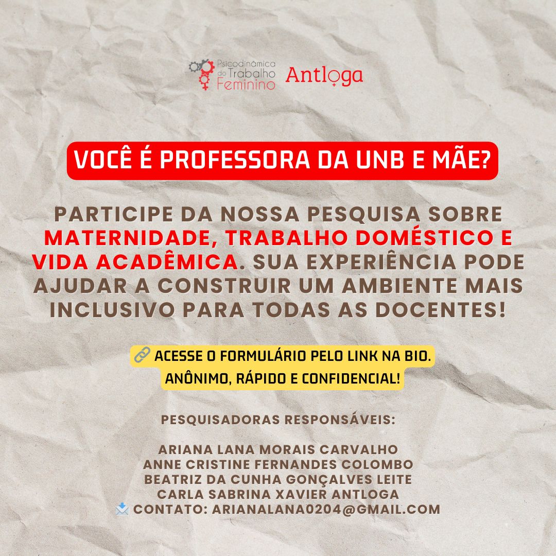 Pesquisa sobre jornada de professoras mães