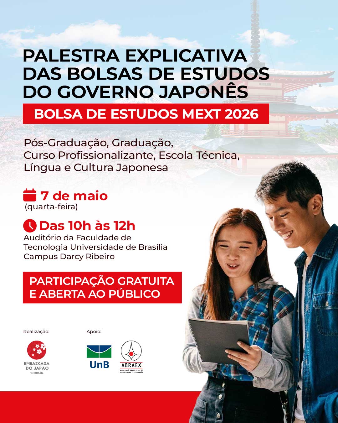 Palestra | Bolsa de Estudos MEXT 2026
