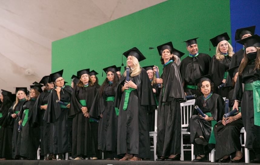Solenidade de formatura da Universidade do Envelhecer