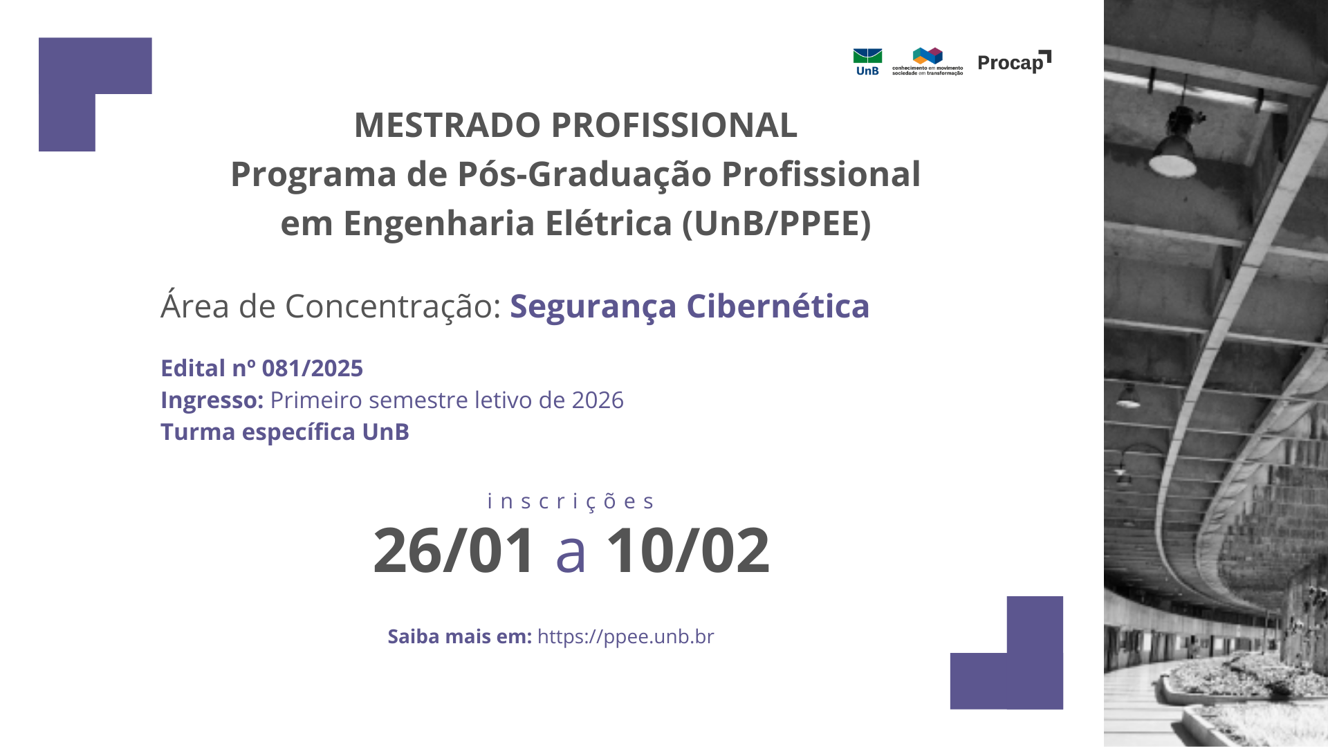 Mestrado Profissional em Segurança Cibernética para servidores