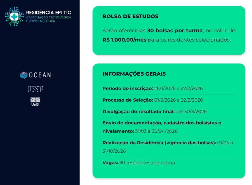 Samsung Ocean | Residência Tecnológica em Saúde Digital
