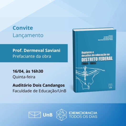 Lançamento | Livro Rupturas e desafios da educação no DF