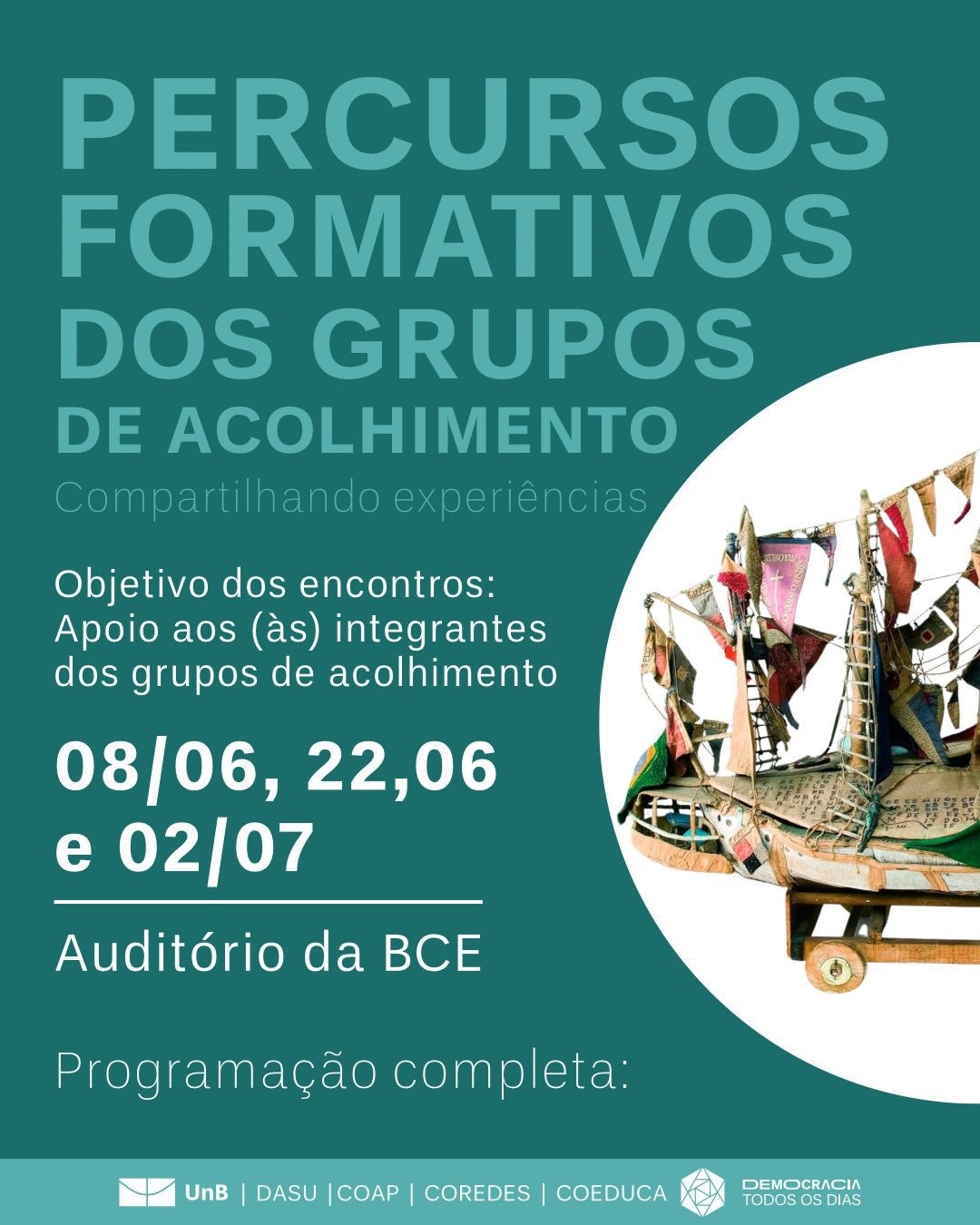 Percursos Formativos dos Grupos de Acolhimento