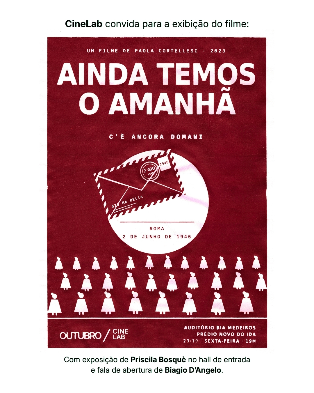  Cineclube CineLab: Ainda Temos o Amanhã