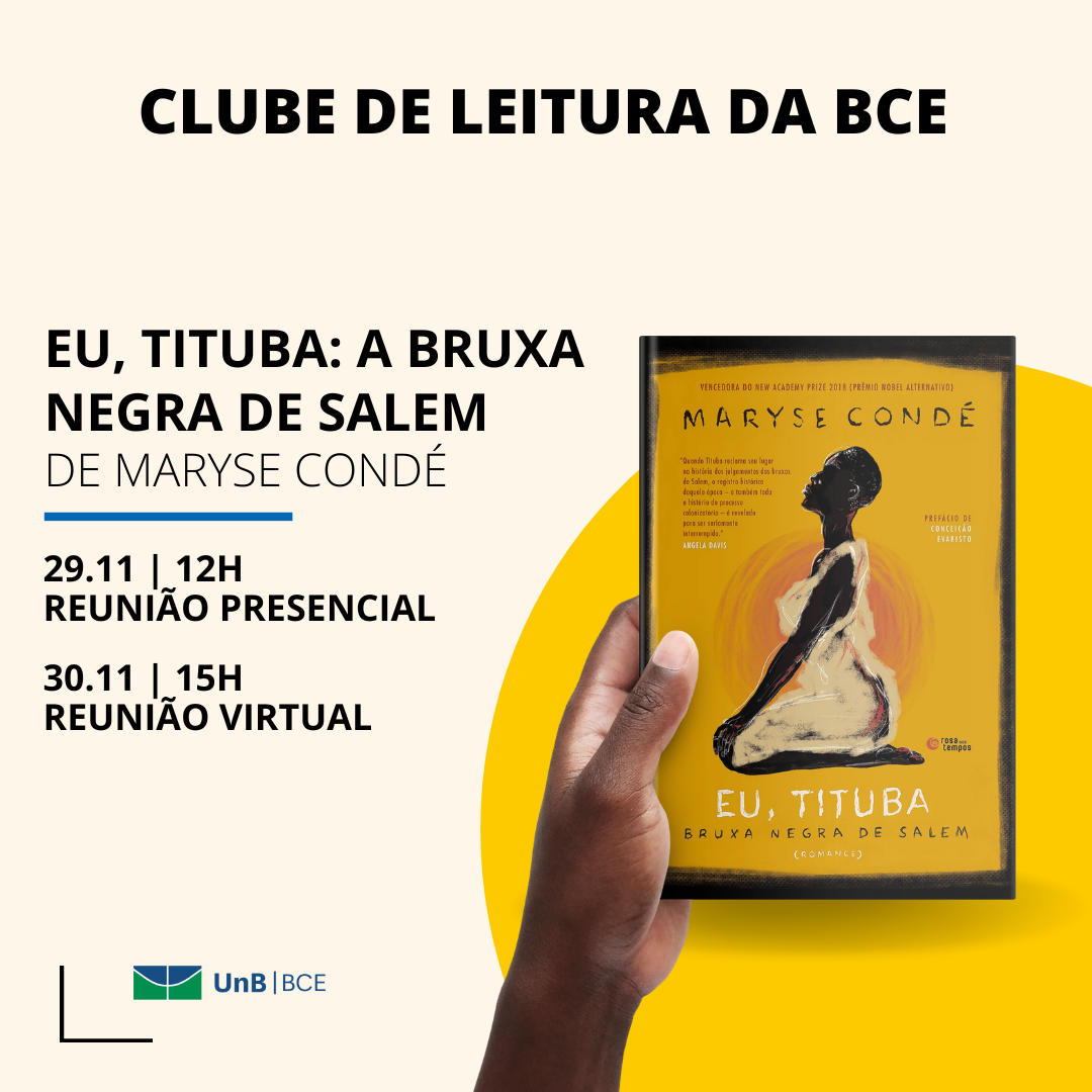 Clube de Leitura da BCE: "Eu, Tituba: bruxa negra de Salem" 