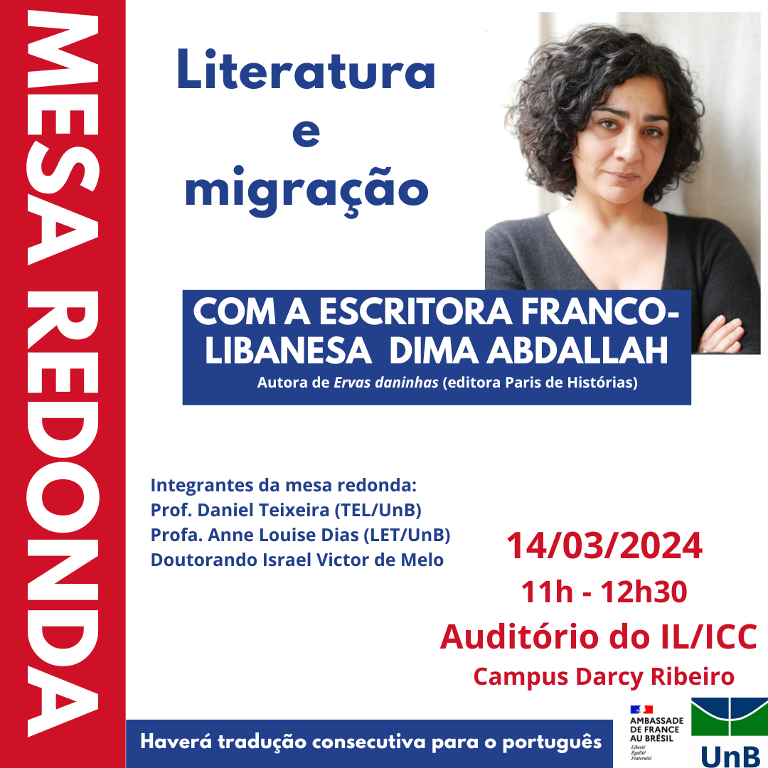 Literatura e migração: encontro com a escritora franco-libanesa Dima Abdallah