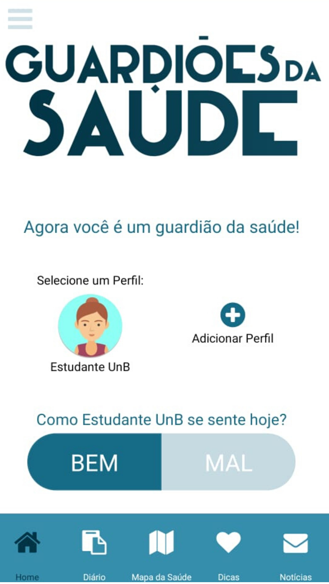 Aplicativo coleta informações sobre estado de saúde e monitora em Painel da Sala de Situação. Foto: Reprodução.